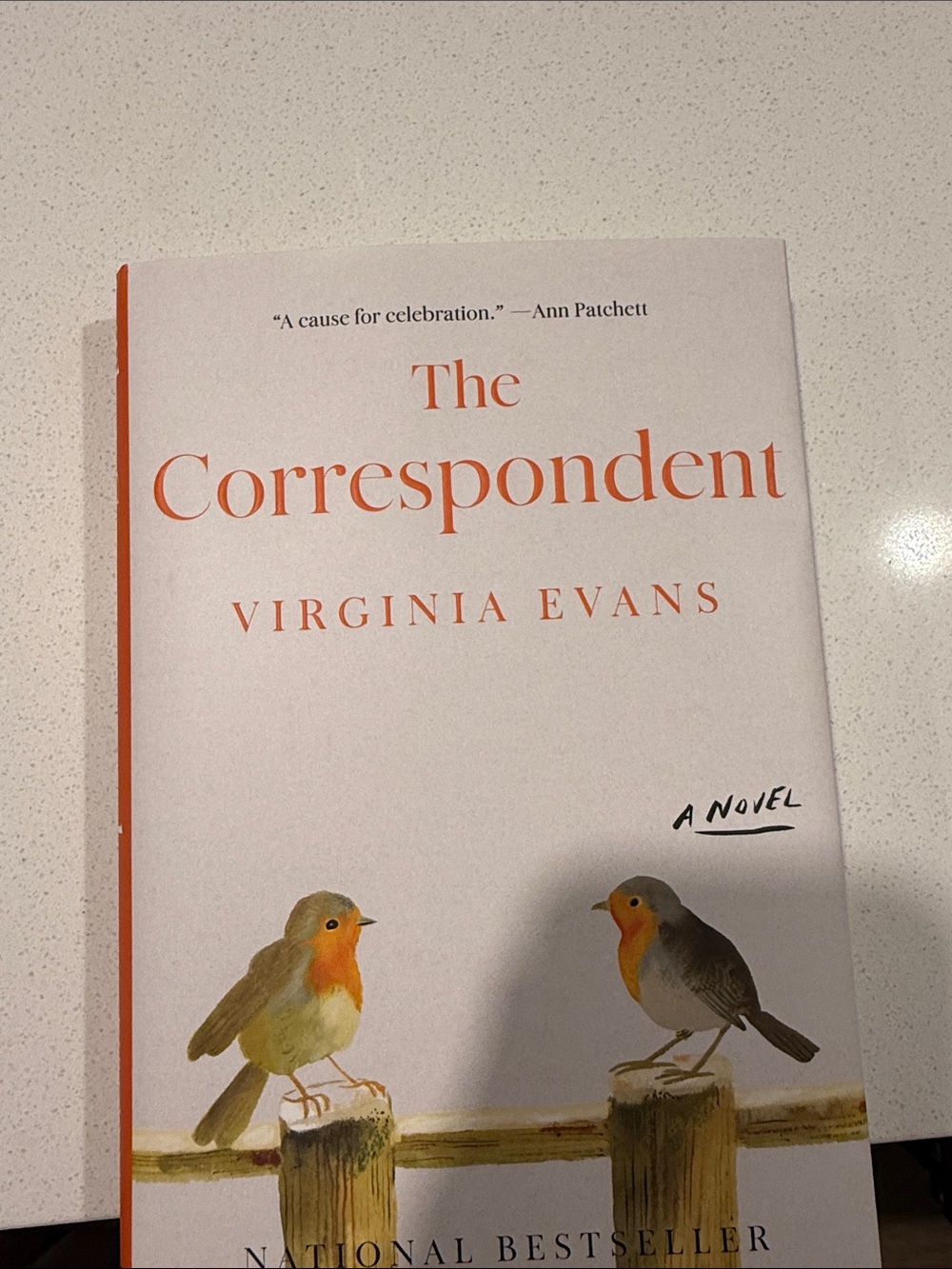 The Correspondent by Virginia Evans - White/Orange Cover